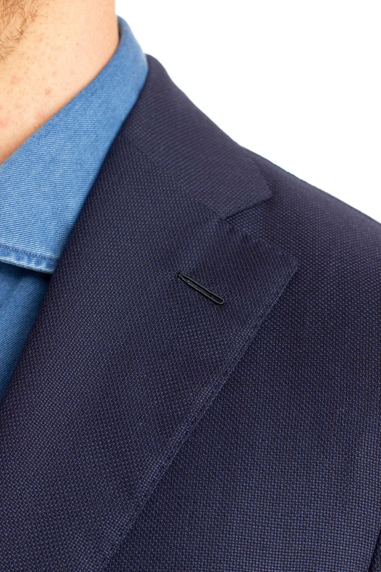 Caruso Lq Parma Hopsack Wool Tailored Jacket