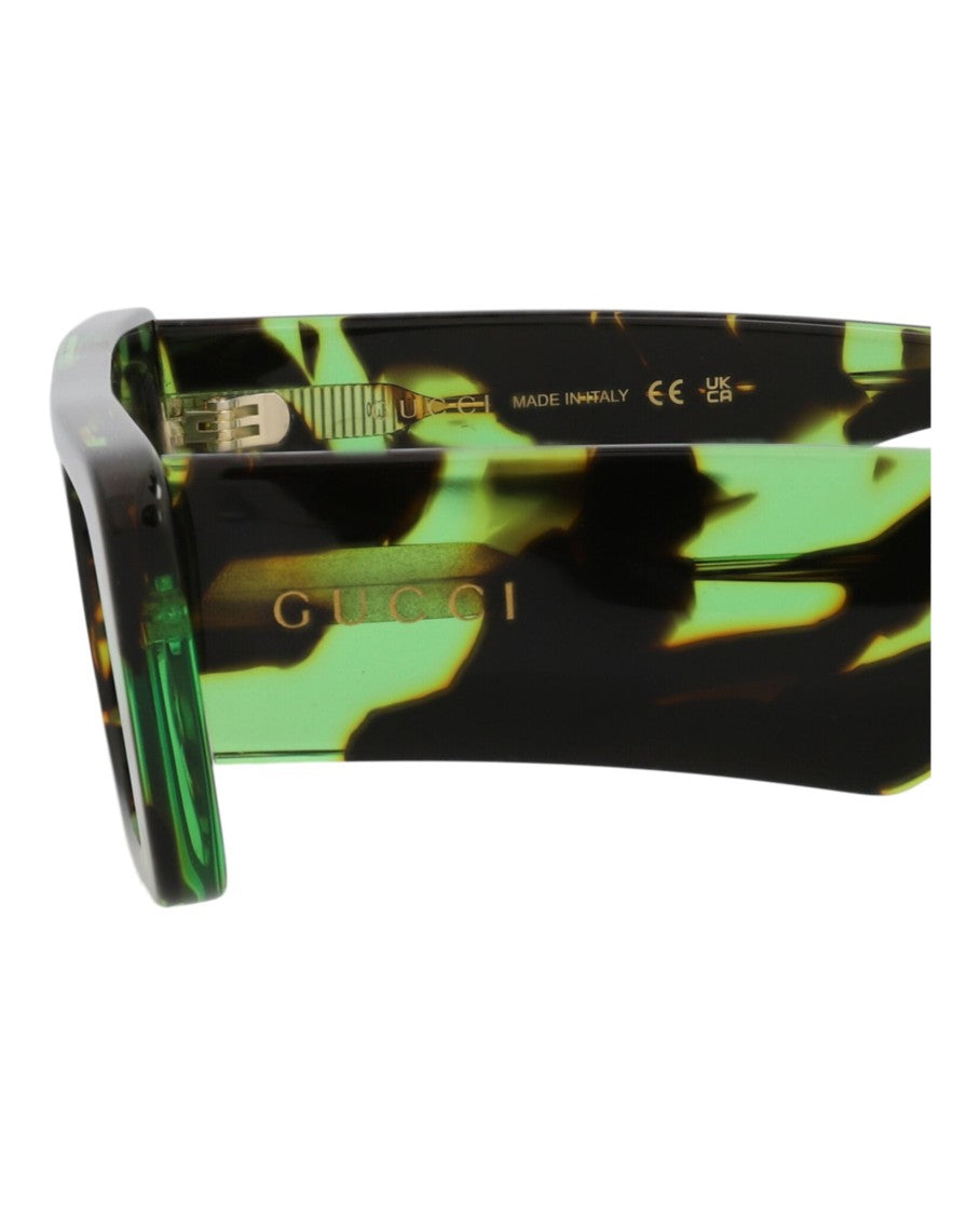 Gucci Square-Frame Recycled Acetate Sunglasses