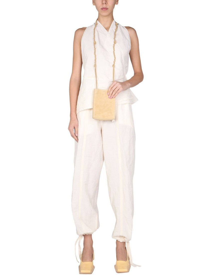 Jil Sander Relaxed Fit Trousers With Drawstring Waist