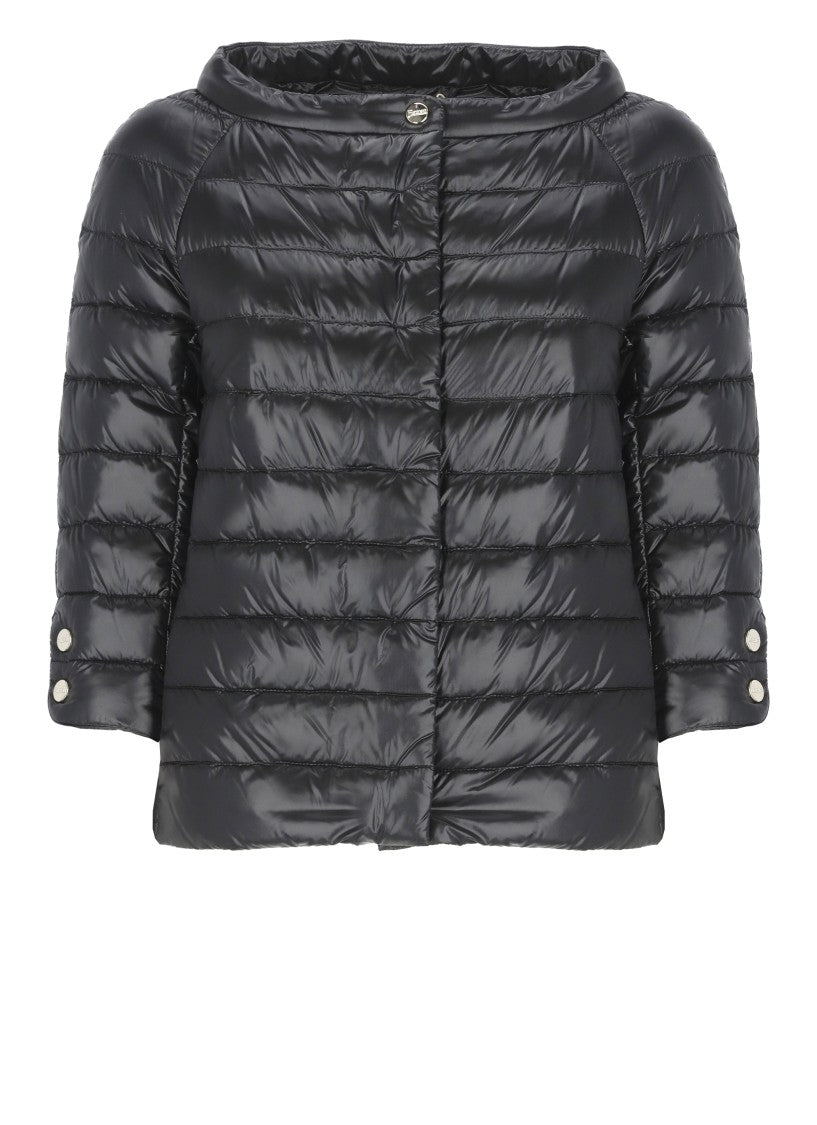 Herno Black Elsa Quilted Down Jacket