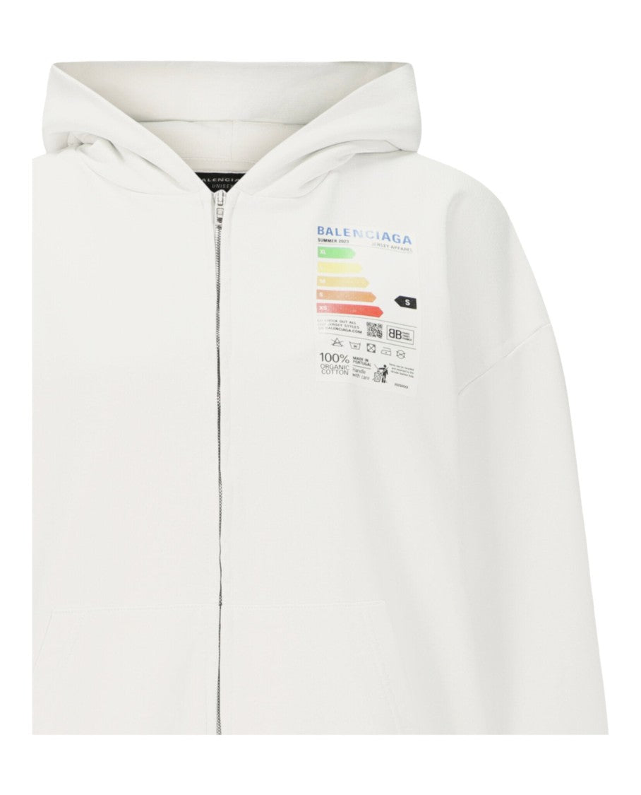 Balenciaga Energy Patched Zip-Up Hoodie