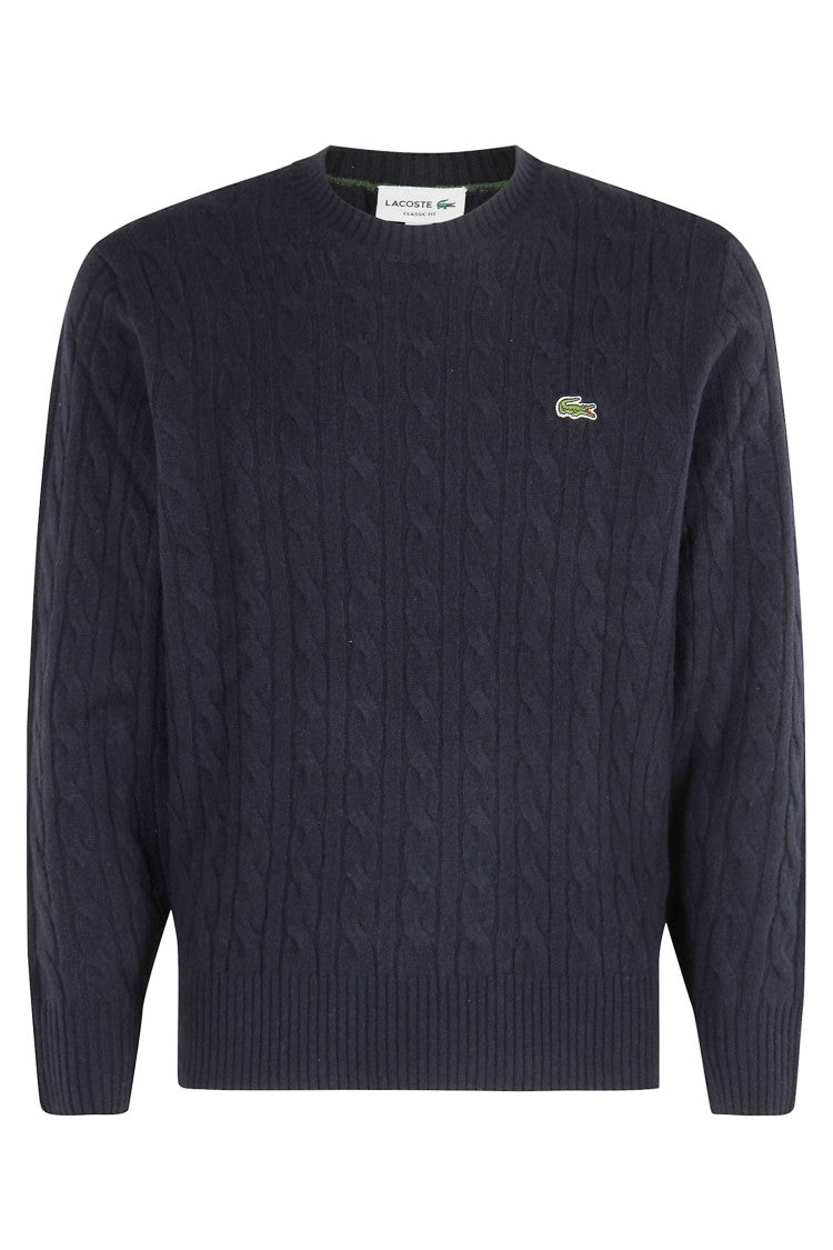 Lacoste Cable Knit Pullover Sweater