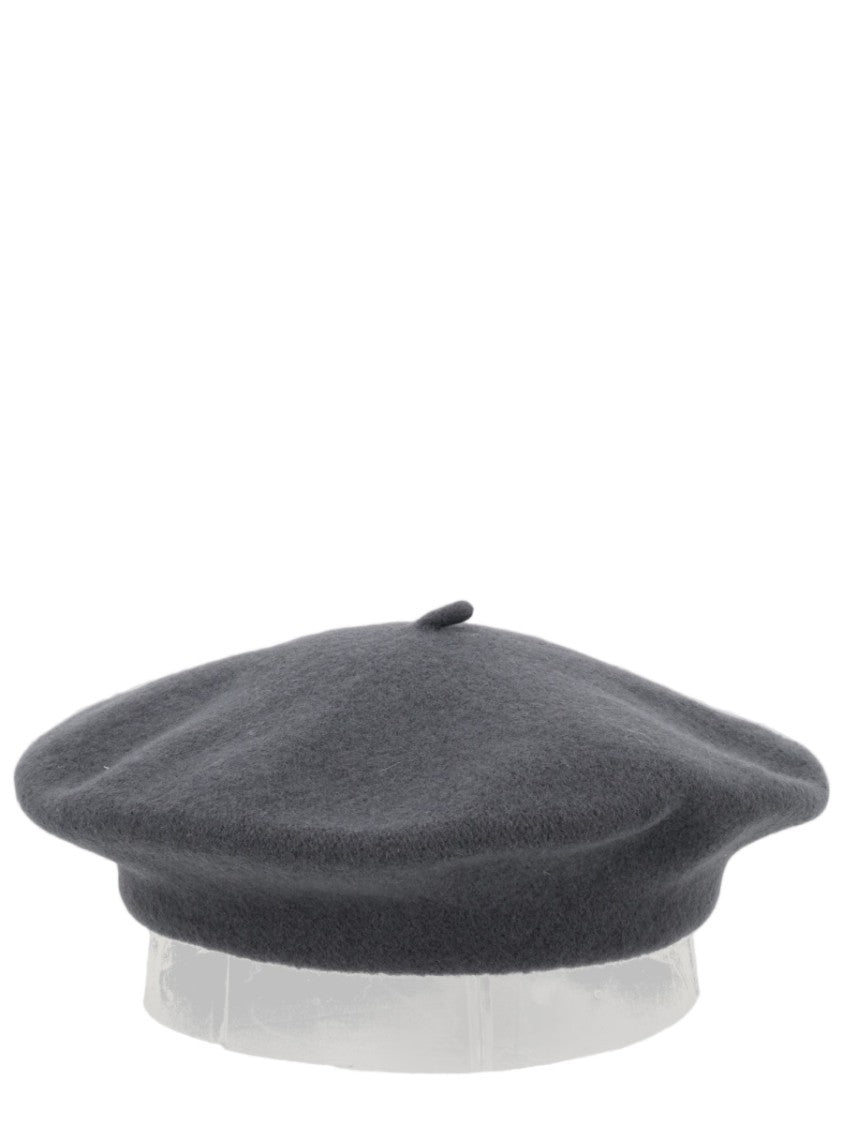Maison Margiela Wool Beret With Rounded Crown And Curved Brim