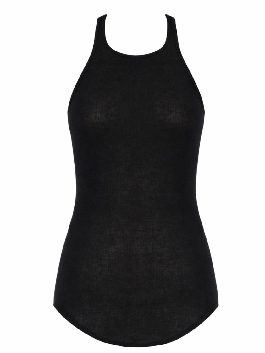 Rick Owens Fitted Sleeveless Cotton Tank Top