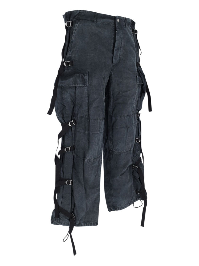 Magliano Multipockets Superpants Cargo Trousers With Adjustable Straps