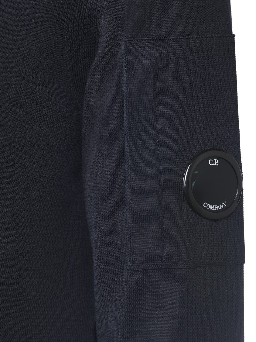 C.P. Company Cotton Crepe Crew Neck Lens Knit