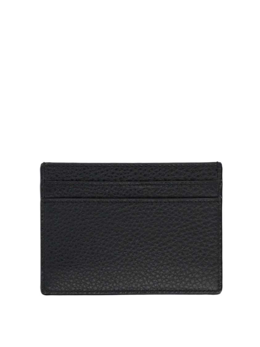 Saint Laurent Tiny Cassandre Textured Calfskin Cardholder