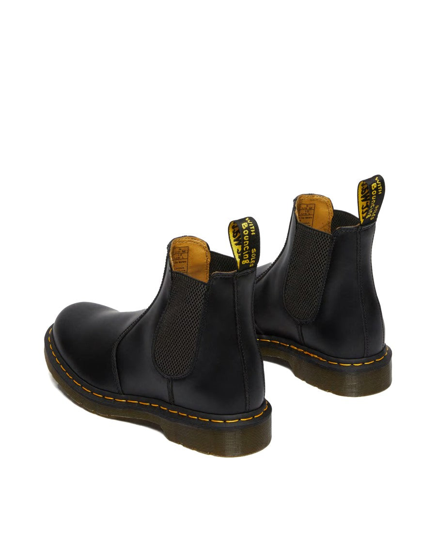 Dr. Martens Chelsea Boot With Distinctive Yellow Stitching And Comfortable Sole