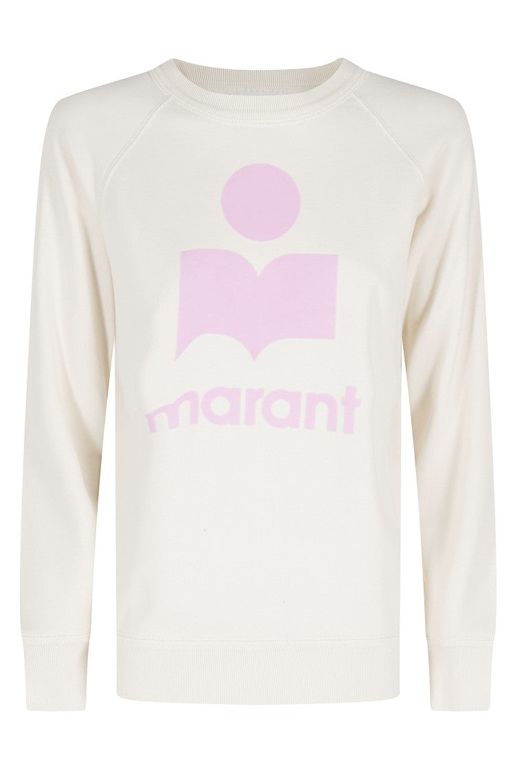 Isabel Marant Étoile Ecru Millyny Gz Front Logo Ribbed Cotton-Blend Sweatshirt