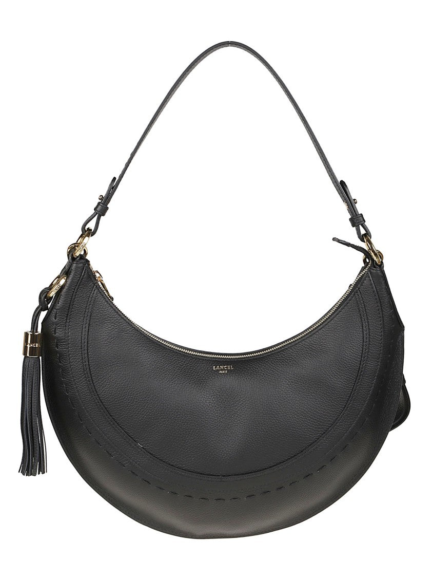 Lancel Hoboheme Medium Crescent Shoulder Cow Leather Shoulder Bag