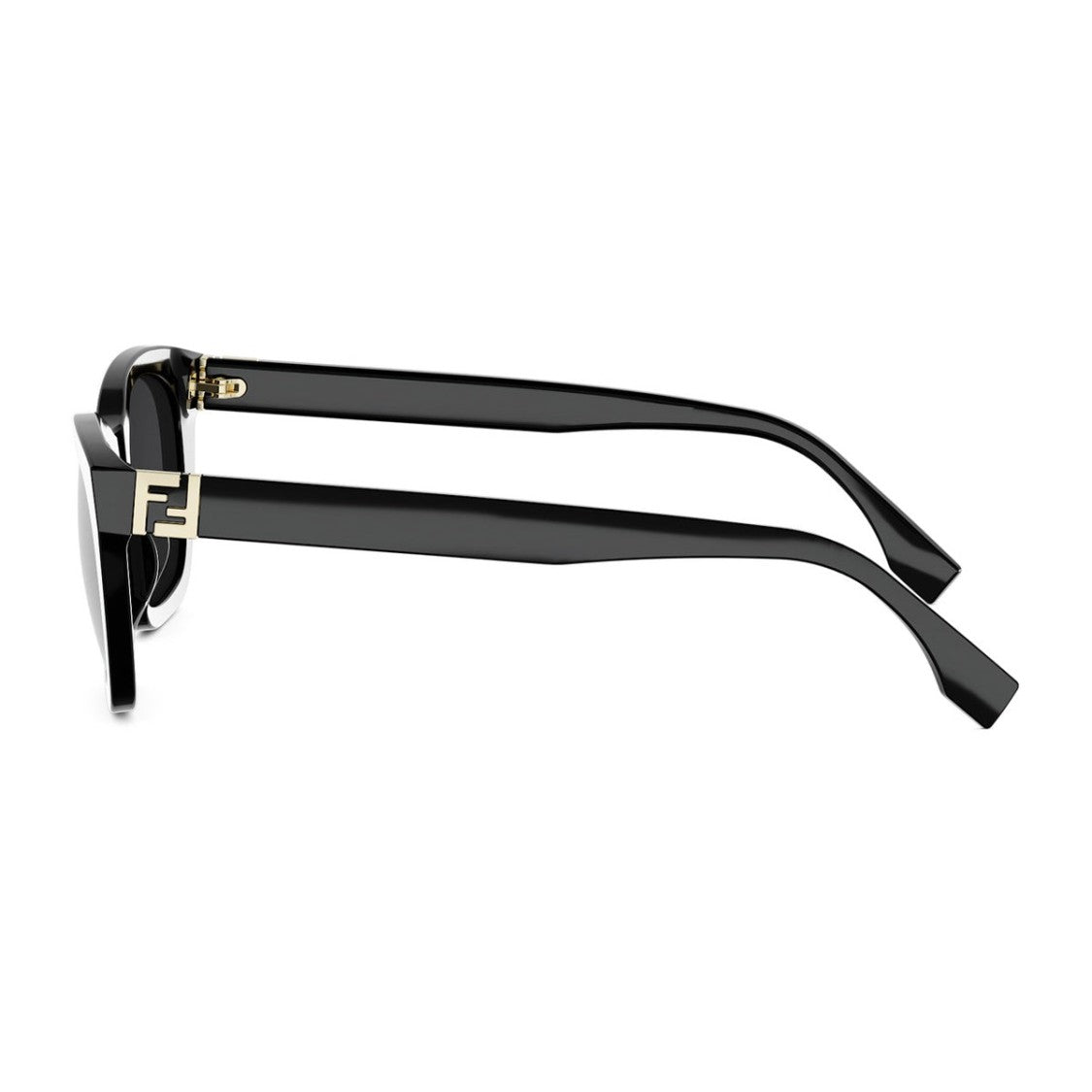 Fendi Black Forever Fe40205i Angular Cat-Eye Acetate Sunglasses