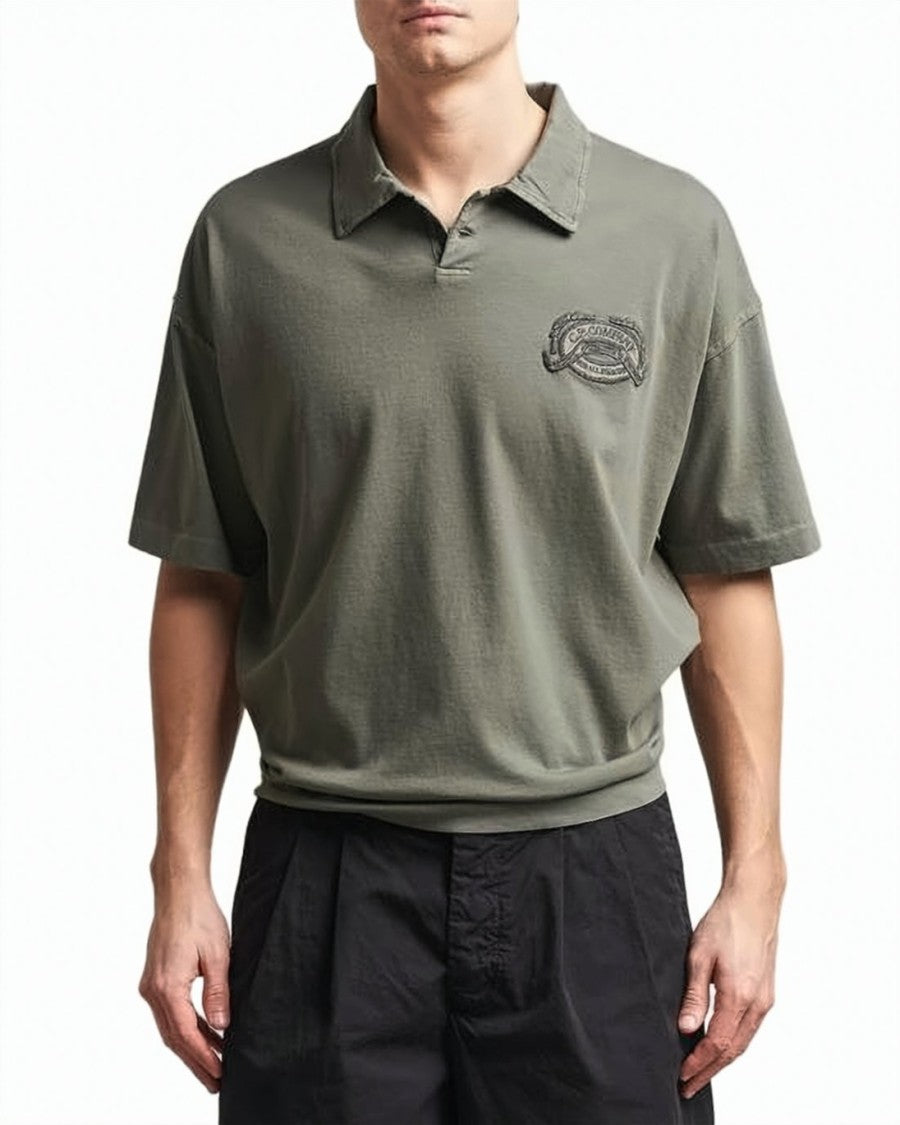 C.P. Company Relaxed Fit Short-Sleeved Polo Shirt