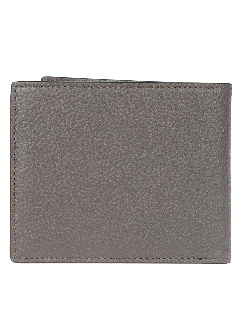 Tom Ford T Line Classic Textured Calf Leather Bi-Fold Wallet