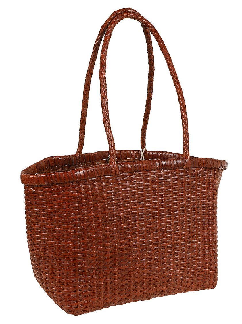 Dragon Compact Hand-Woven Calfskin Basket Tote