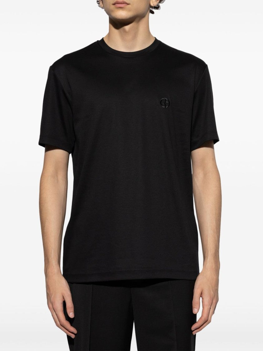 Giorgio Armani Classic Black Short-Sleeve T-Shirt