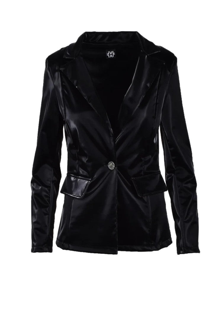 Lvl Level Vibes Level Black Tailored Polyester-Blend Jacket