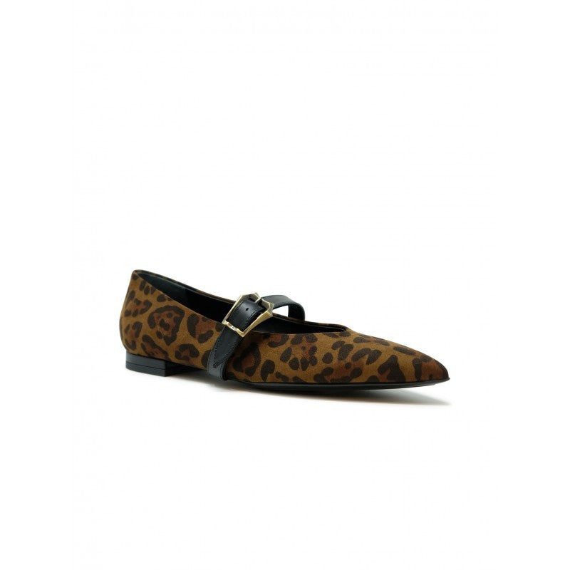 Sergio Levantesi Brown Leather Venere 56 Flat Shoes