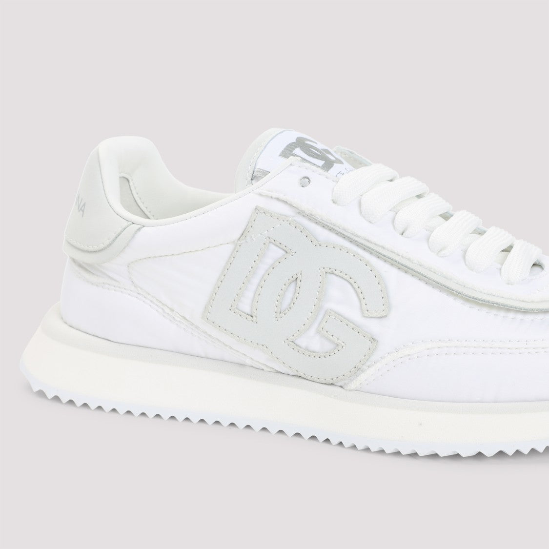 Dolce & Gabbana Round Toe Sneakers With Dg Patch