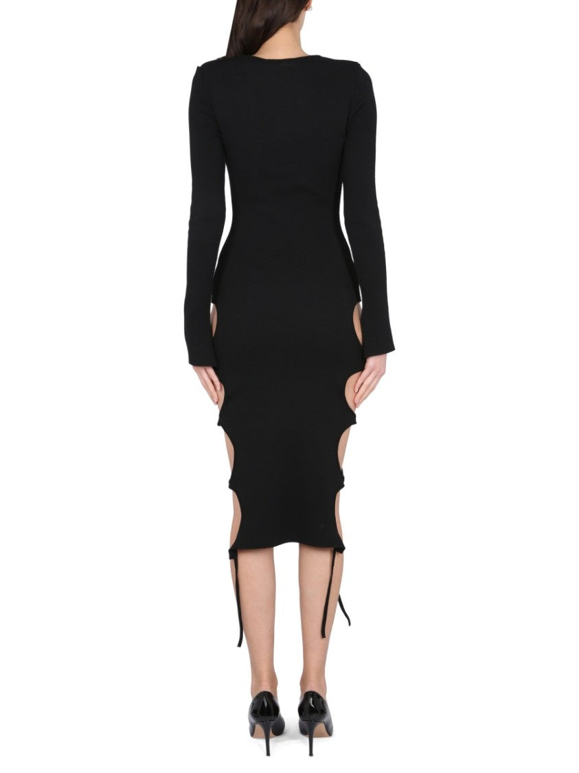 Andreâdamo Midi Dress With Cut-Out Details