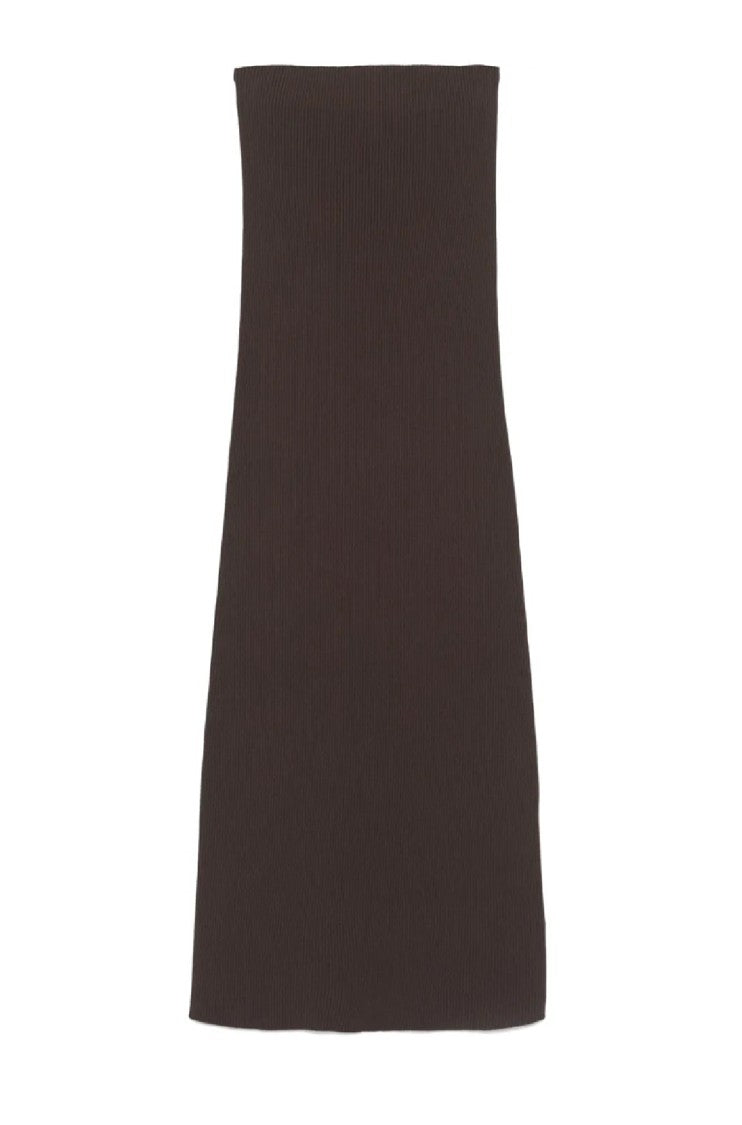 Max Mara Ribbed Maxi Skirt With Form-Fitting Silhouette