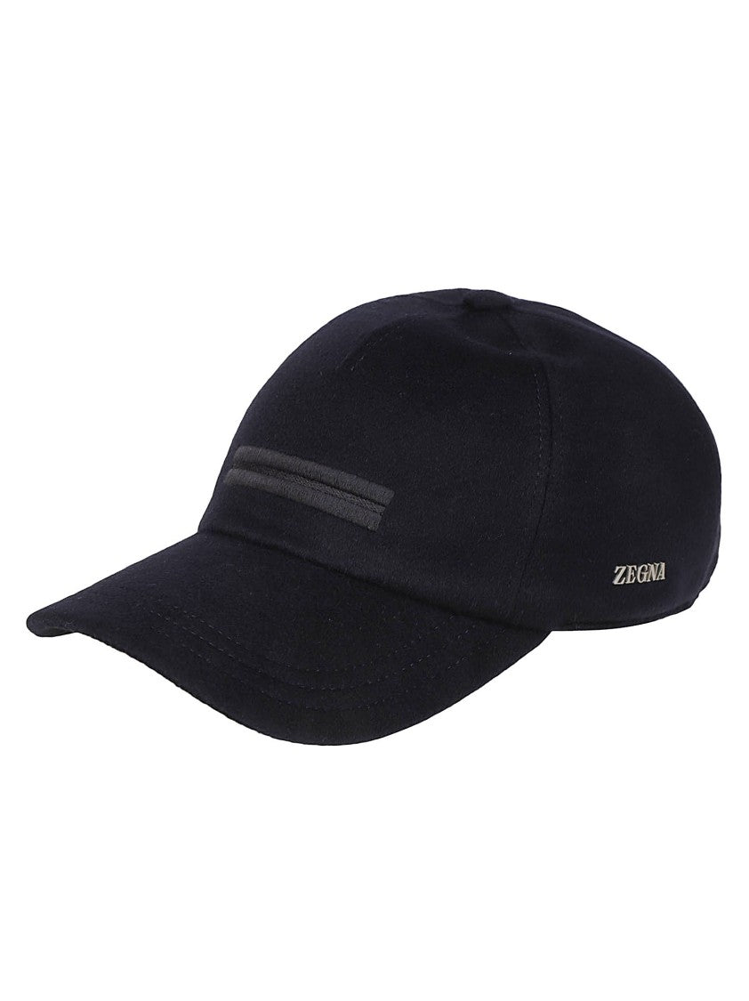 Zegna Oasi Cashmere Lined Premium Black Cashmere Hat