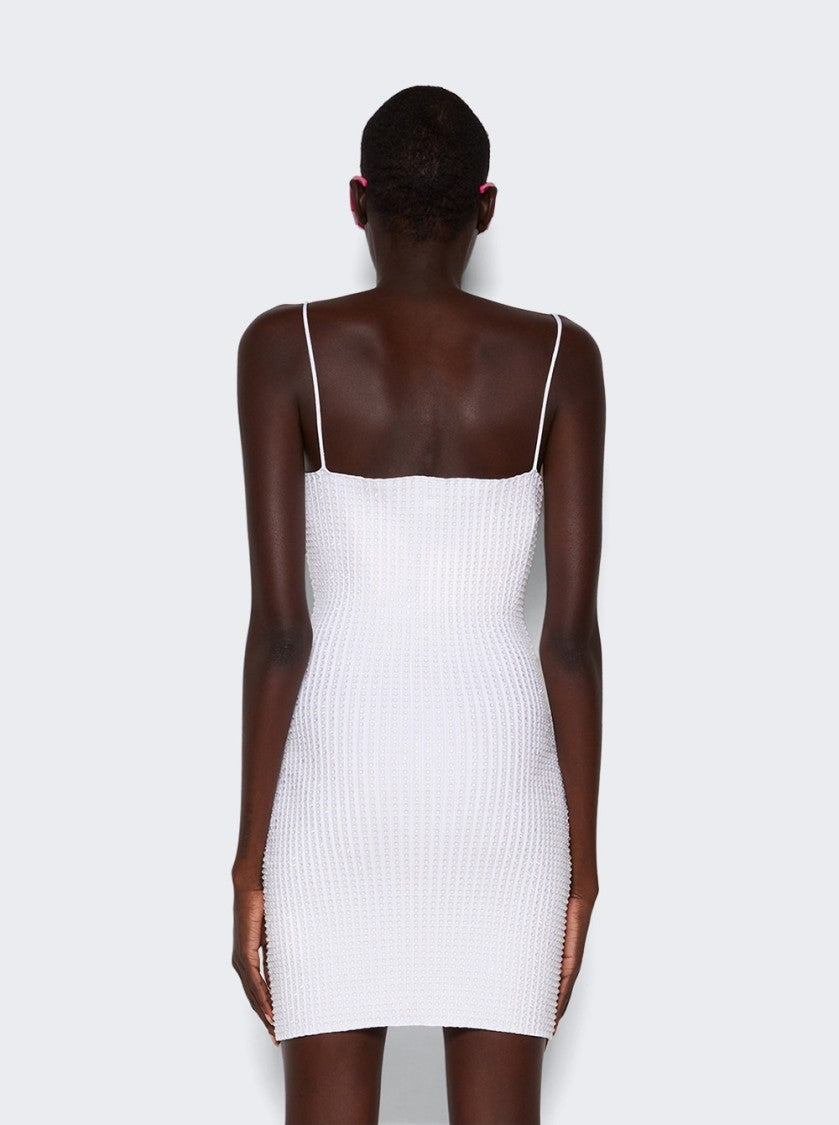 Alexander Wang Clear Crystal Rib Mini Dress