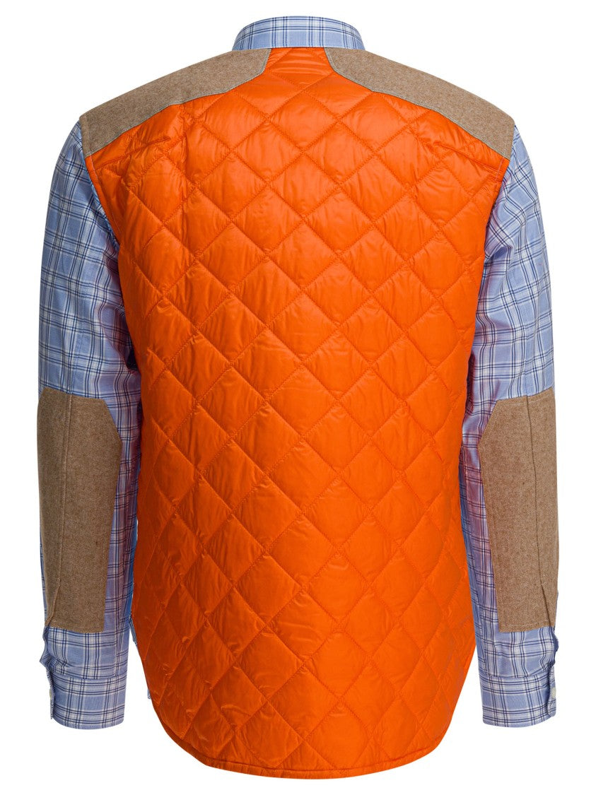 Junya Watanabe Check Shirt With Quilted Inserts