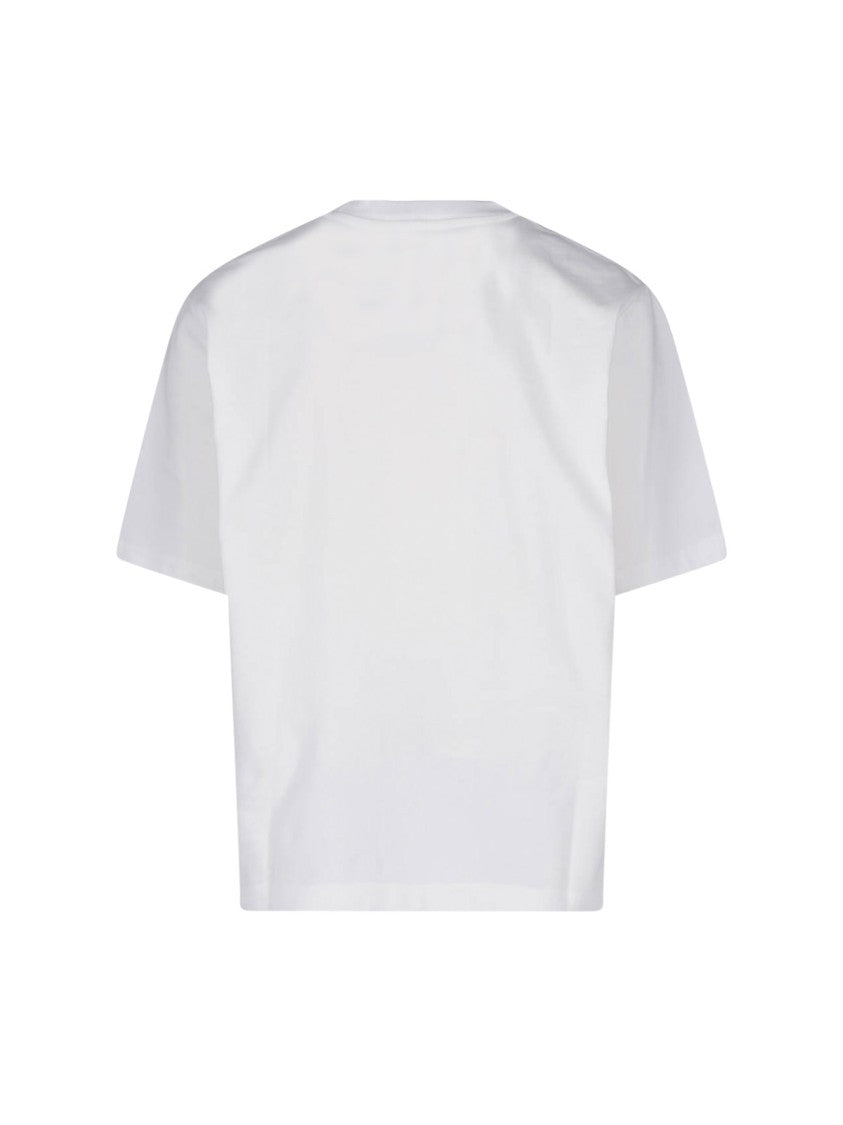 Dsquared2 White Cotton Logo Printed T-Shirt