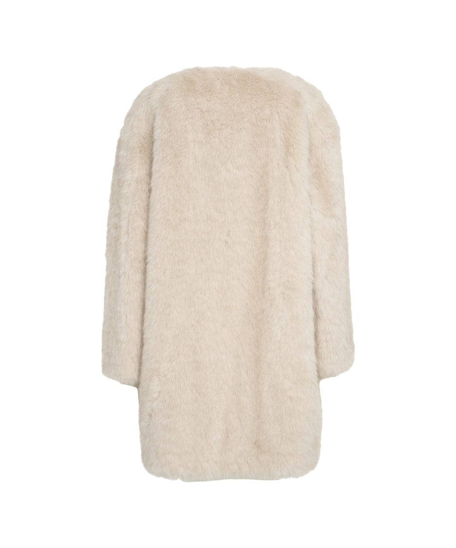 Max Mara 'Eros' Faux Fur Coat