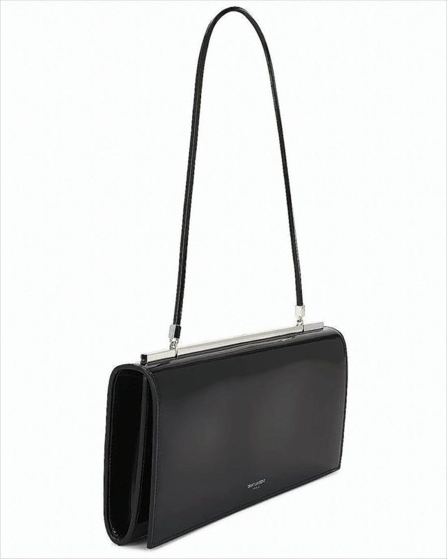 Saint Laurent Sleek Rectangular Shoulder Bag In Glossy Calf Leather