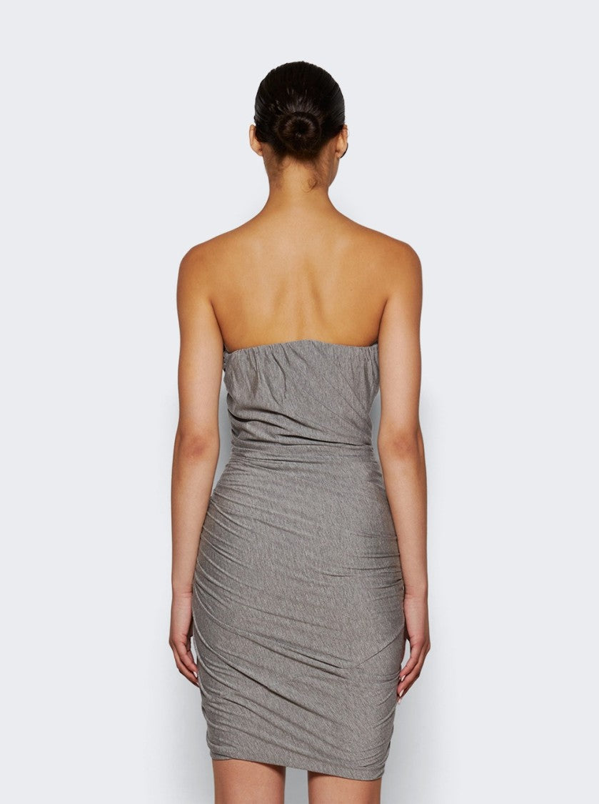 The Attico Strapless Mini Dress With Ruched Design