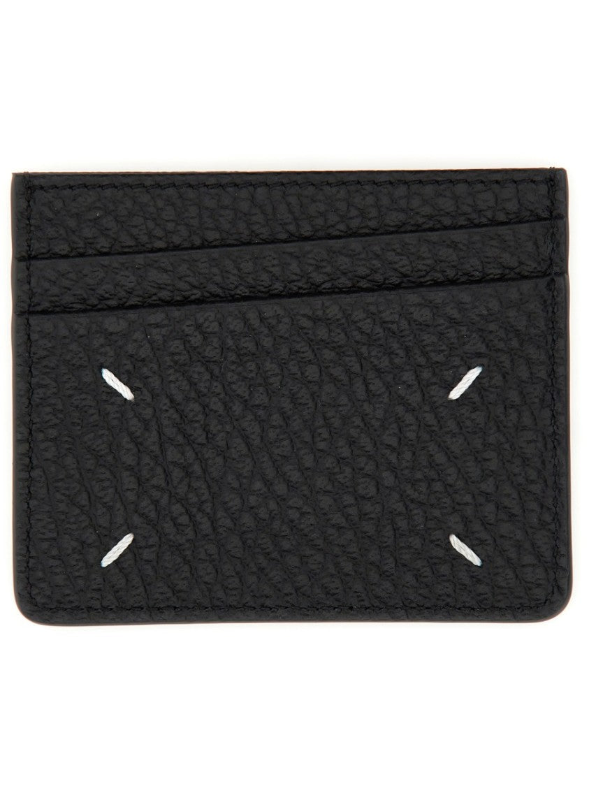 Maison Margiela Four Stitches Textured Leather Cardholder