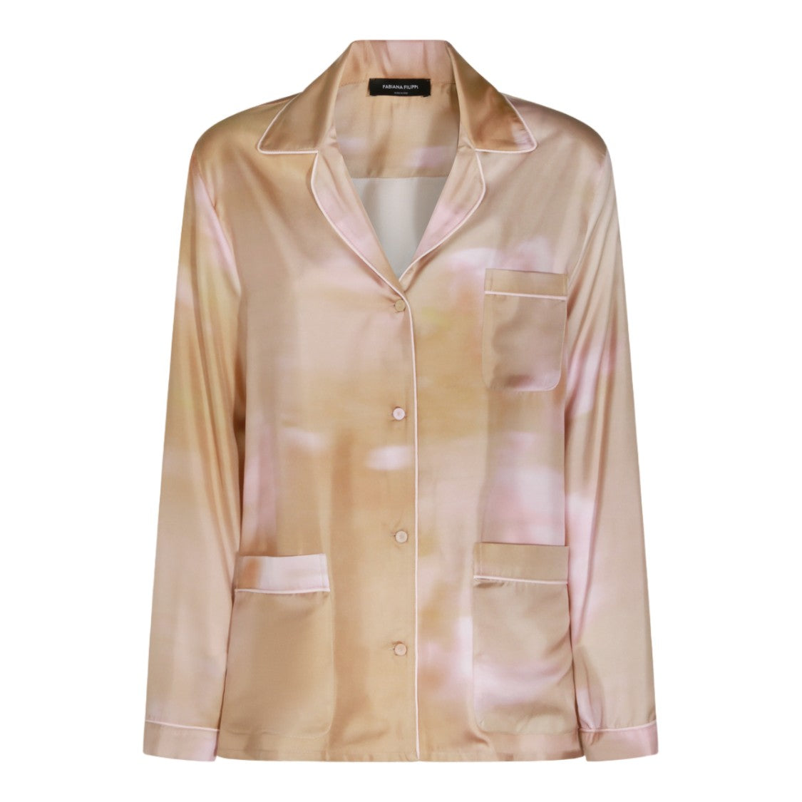Fabiana Filippi Silk Blend Shirt With Classic Collar