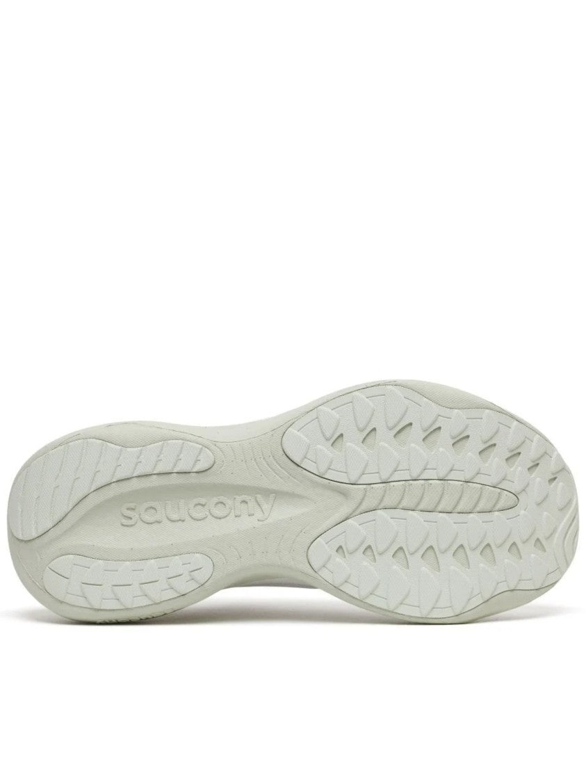Saucony Breathable White Running Shoes With Cushioned Midsole