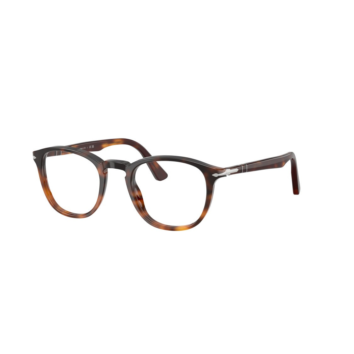 Persol 0Po3143v Round Acetate Eyeglasses With Tortoiseshell Pattern