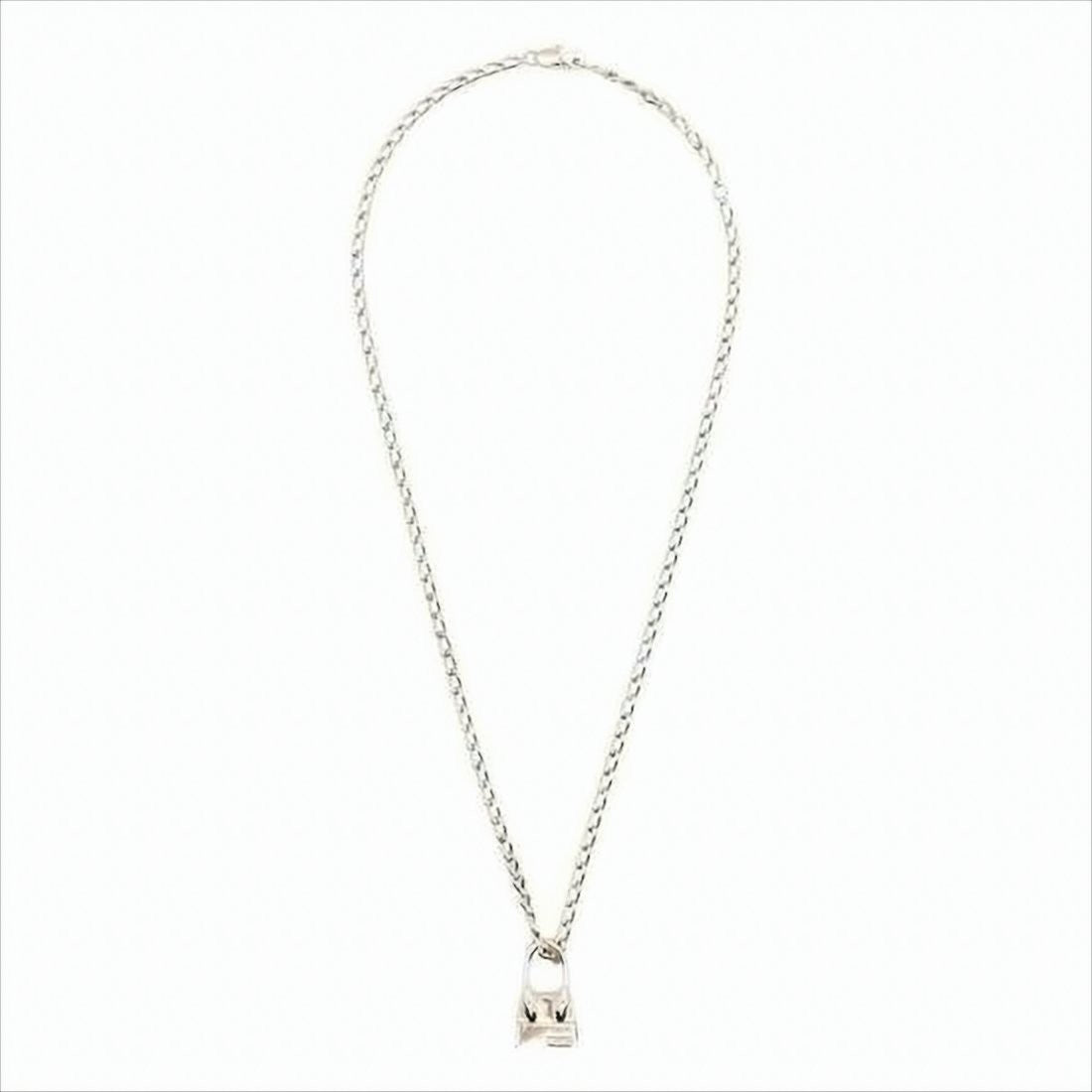 Jacquemus Gold-Tone Chain Necklace With Padlock Pendant