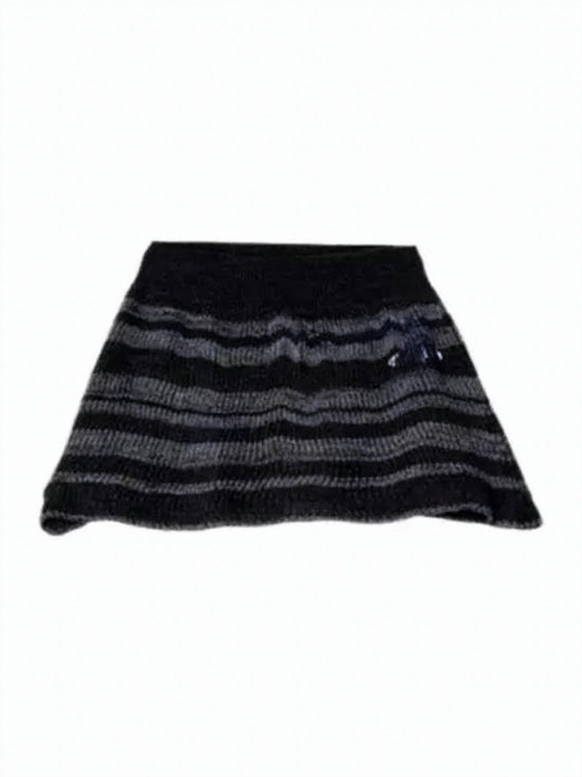 Vivienne Westwood Textured Mini Skirt With Horizontal Stripe Pattern