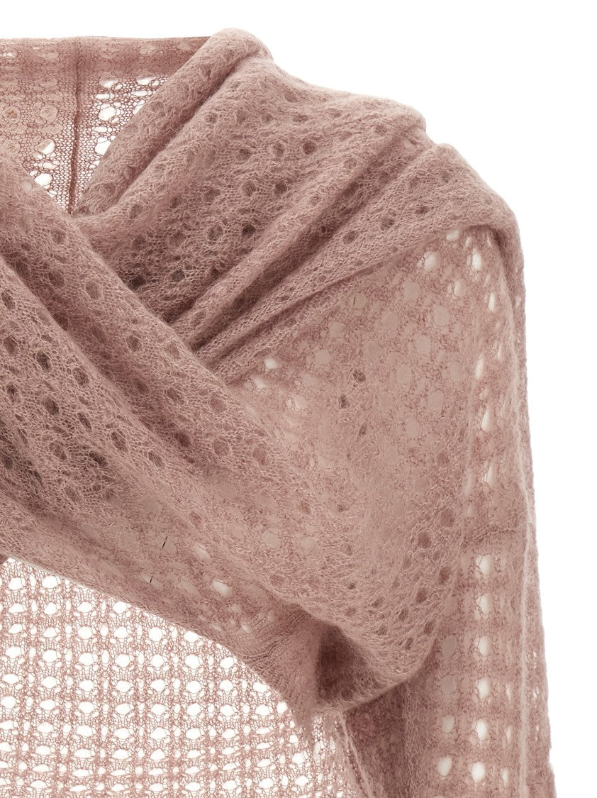 Fabiana Filippi Cropped Mohair Blend Cardigan