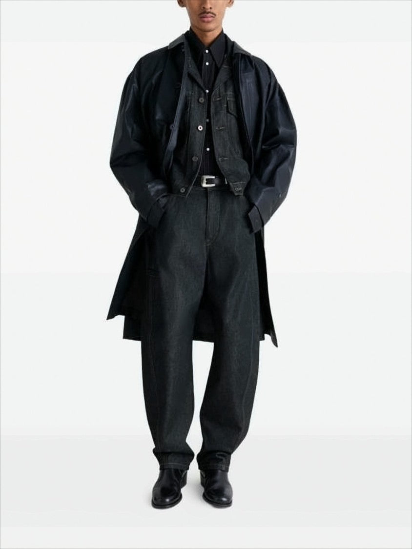 Lemaire Relaxed Wide-Leg Denim Pants