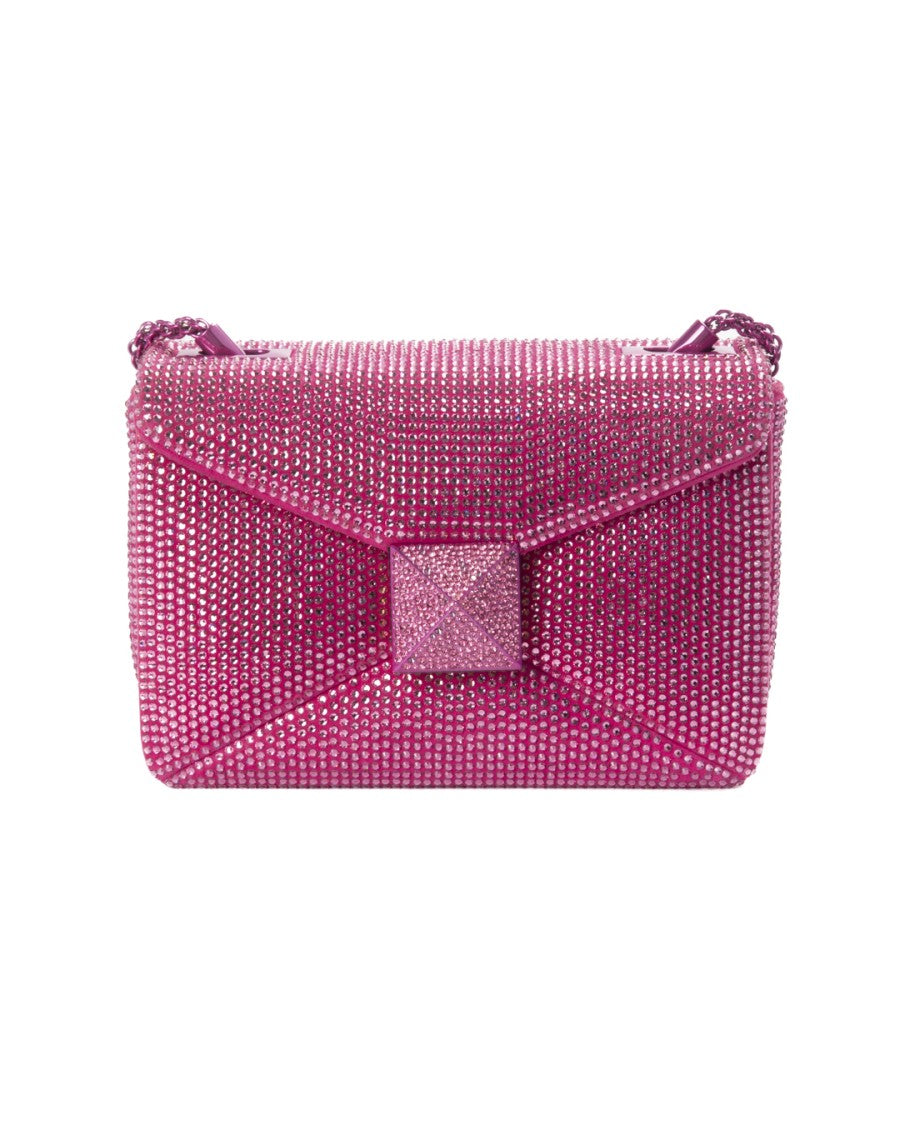 Valentino On Stud Small Crystal-Embellished Shoulder Bag