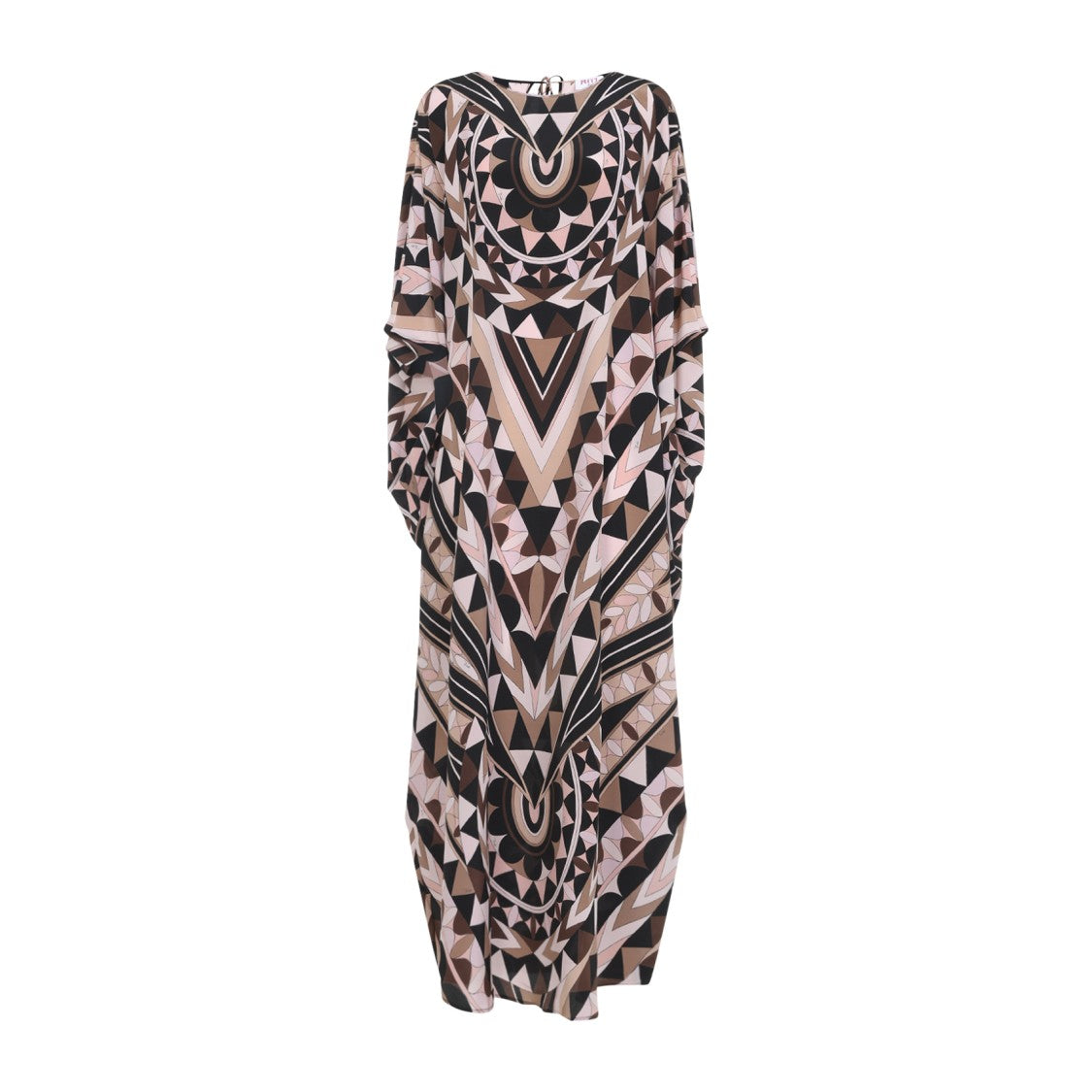 Pucci Intricate Geometric Silk Maxi Dress