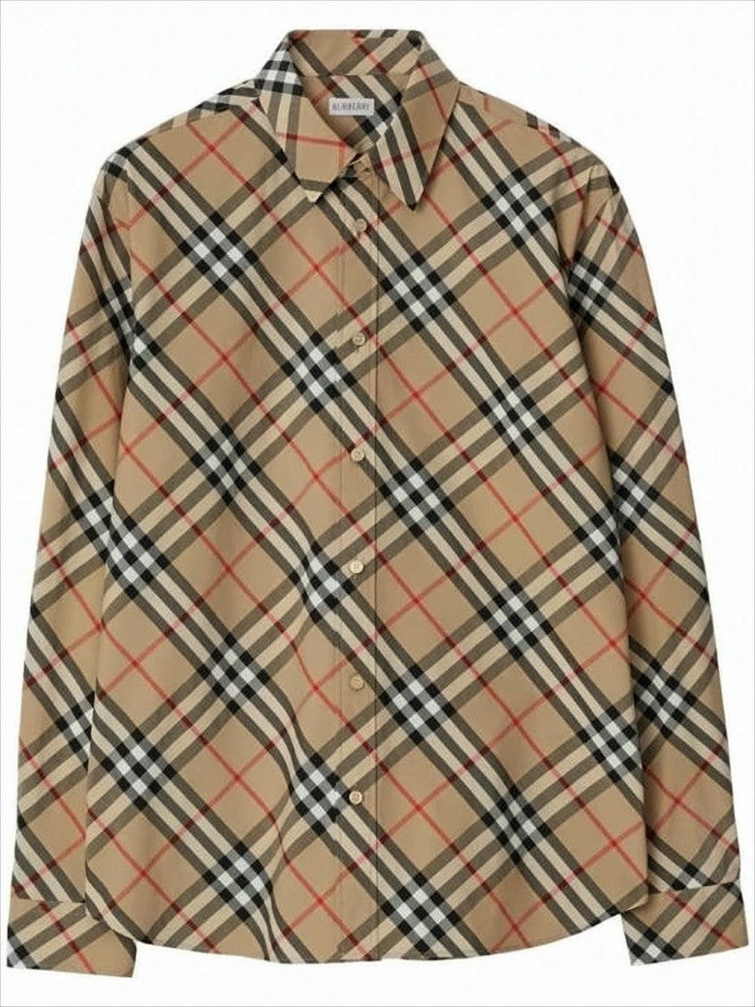 Burberry Classic Check Pattern Long-Sleeve Shirt