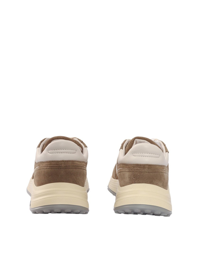 Hogan Taupe Hyperlight Suede Logo Sneakers