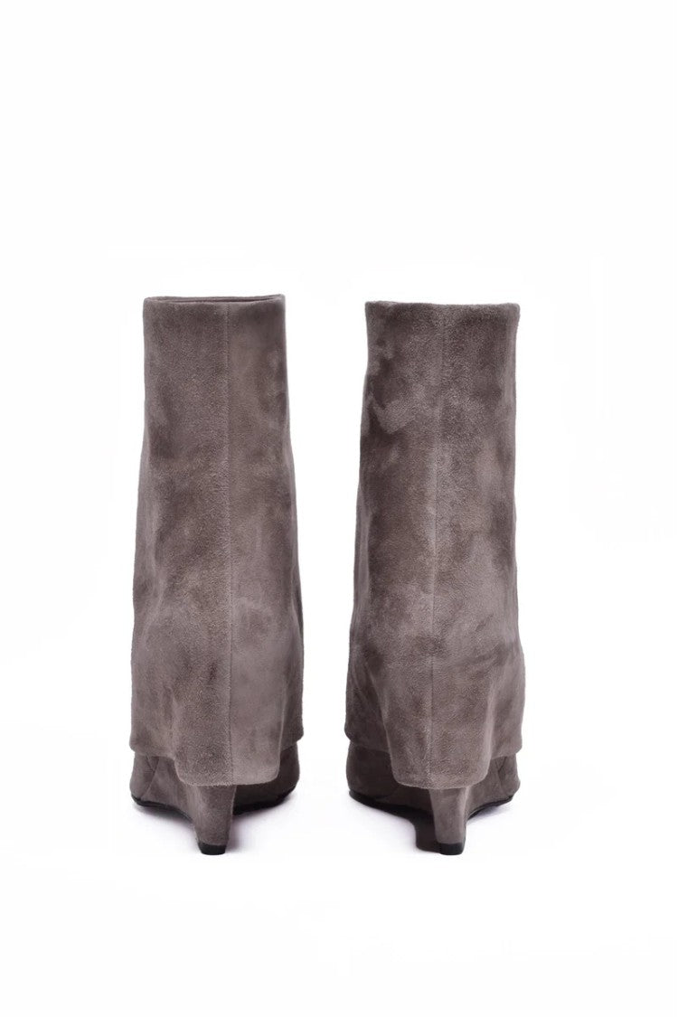 Sergio Levantesi Leather Ankle Boot - Grey
