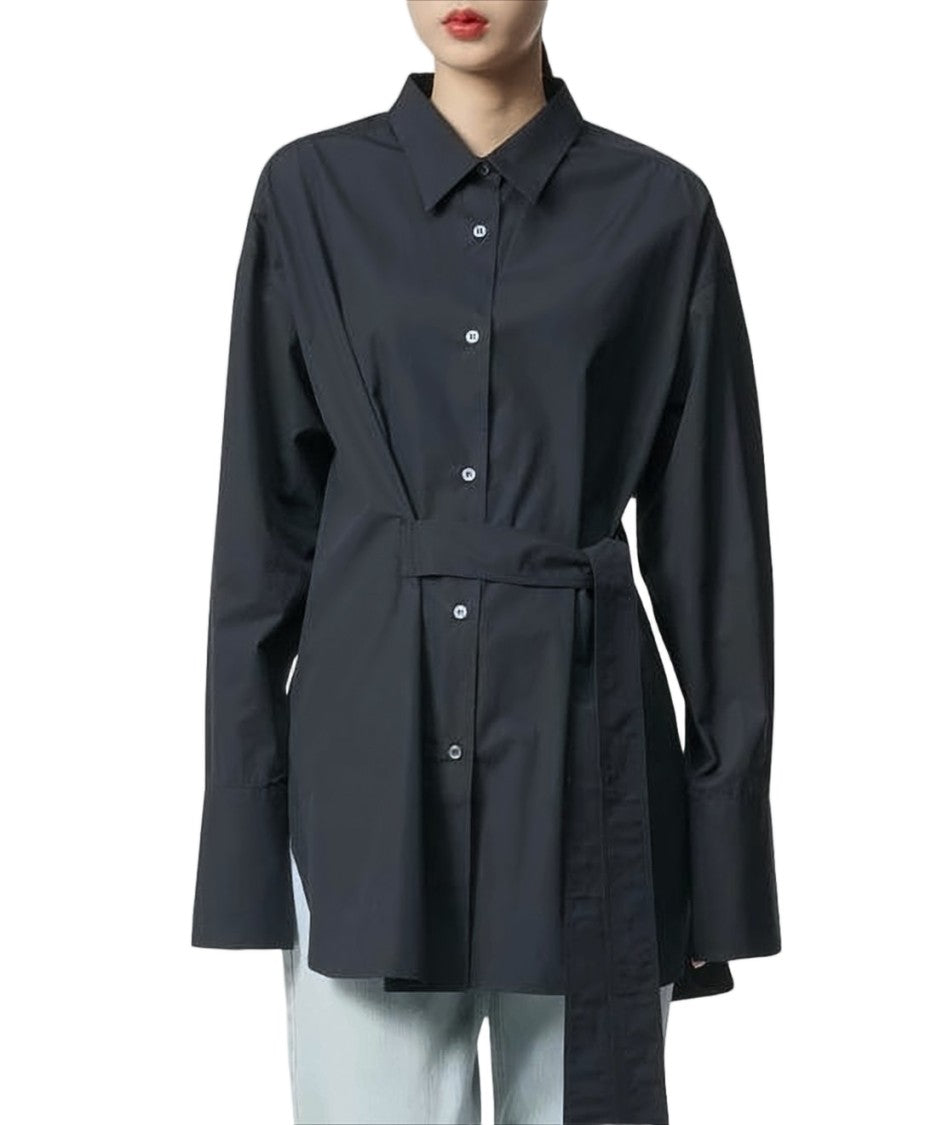 Studio Nicholson Structured Cotton Blouse With Tailored Silhouette