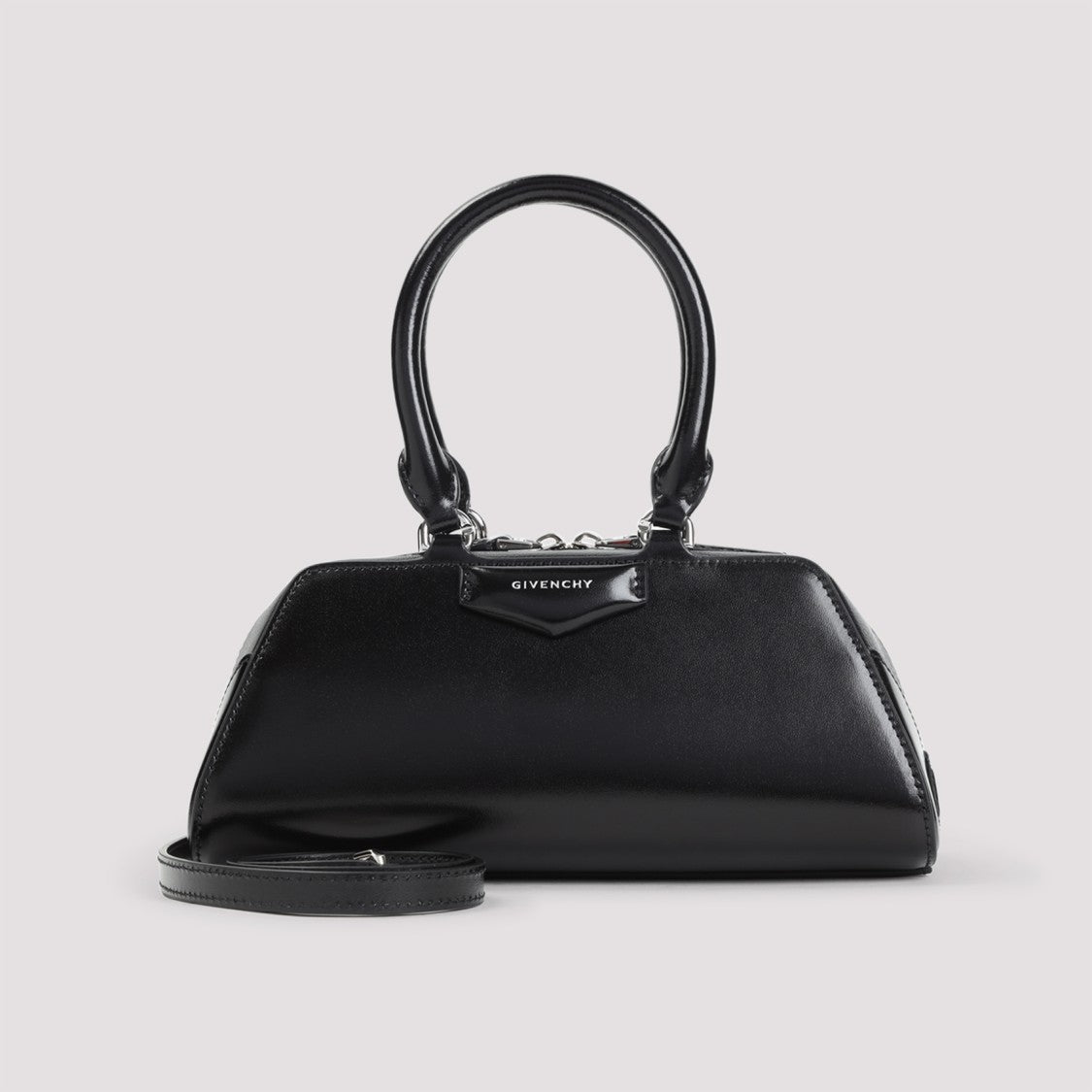 Givenchy Black Calf Leather Antigona Ew Mini Handbag