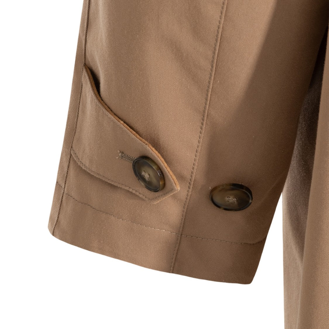 Canali Long Minimalist Beige Coat With Pointed Collar