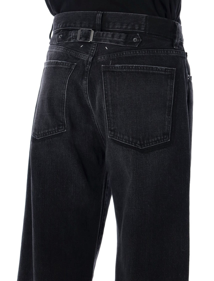 Maison Margiela Faded Straight-Leg Denim Jeans