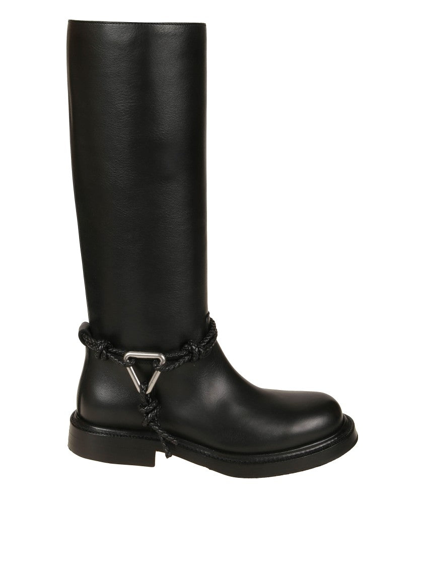 Bottega Veneta Black Boots With Rounded Toe