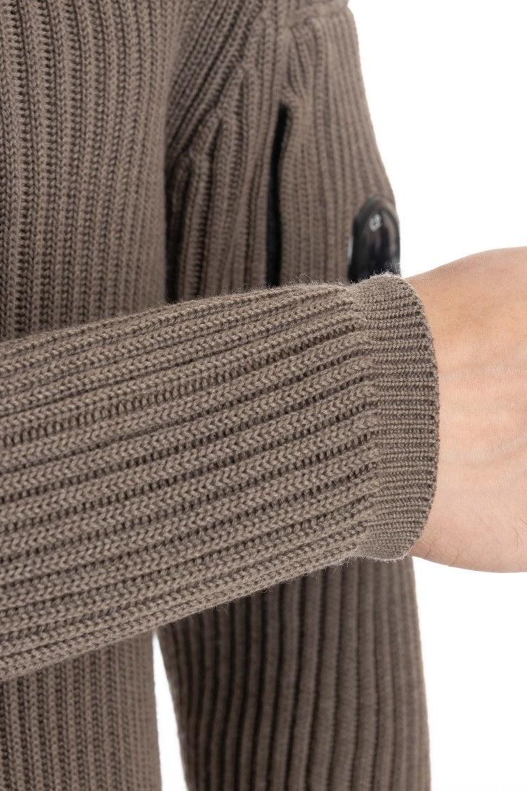 C.P. Company Half-Zip Wool Costa Inglese Sweater